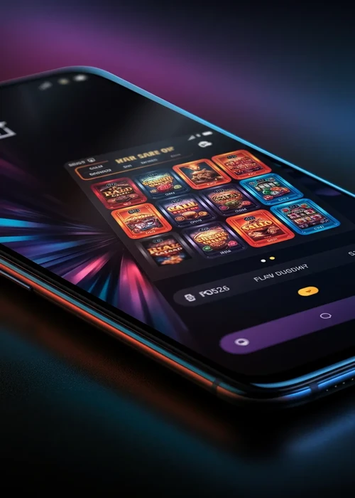 Screenshot of the casino's dynamic game lobby featuring popular slots and live dealer games.